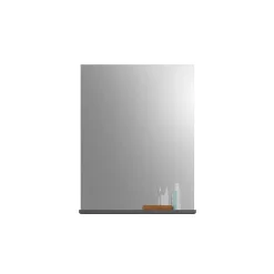 Miroir de salle de bain SCOTT Gris foncé 60x79x18 cm