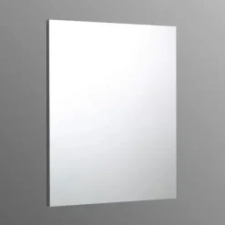 Miroir De Salle De Bain Simple Avec Cadre En Abs Gris 70X60