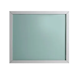 Miroir De Salle De Bain Simple Avec Cadre En Abs Gris 70X60