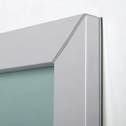 Miroir De Salle De Bain Simple Avec Cadre En Abs Gris 70X60