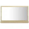 Miroir de salle de bain 60x10,5x37 beige Helloshop26