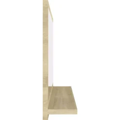 Miroir de salle de bain 60x10,5x37 beige Helloshop26