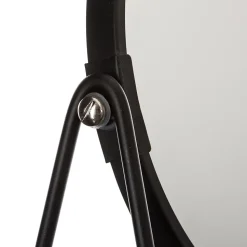 Miroir de salle de bains rond grossissant à poser diam. 17 cm, coloris noir, 5Five