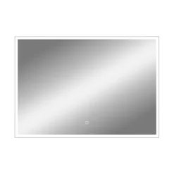 Miroir de salle de bains lumineux LED rectangulaire l. 100 x H. 70 cm MPGlass Bishop 2