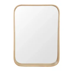 Miroir de salle de bains l.60 x H.80 cm, placage chêne, Thiam