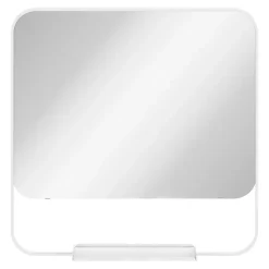 Miroir de salle de bains mural blanc avec tablette l.60,5 x H.60.5 x P.12 cm, GoodHome Maza