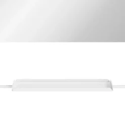 Miroir de salle de bains mural blanc avec tablette l.60,5 x H.60.5 x P.12 cm, GoodHome Maza