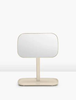 Miroir de salle de bains avec plateau, beige, Brabantia ReNew