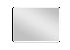 Miroir de salle de bains lumineux LED noir 60 x 80 cm, MPGlass Lyon Chic