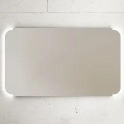 Miroir de salle de bains lumineux LED l. 105 x H. 60 x P. 3 cm