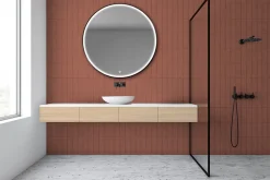 Miroir de salle de bains lumineux LED rond Ø 120 cm MPGlass Bishop 2