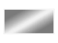 Miroir de salle de bains lumineux LED rectangulaire l. 140 x H. 70 cm MPGlass Bishop 2