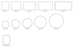 Miroir de salle de bains lumineux LED rond Ø 100 cm MPGlass Bishop 2