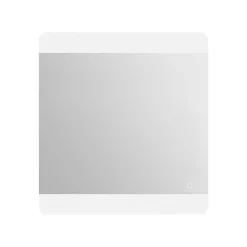 Miroir de salle de bains lumineux LED, argenté l.70 x H. 65 cm, MPGlass Vague