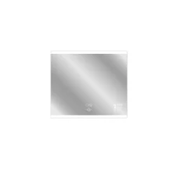 Miroir de salle de bains lumineux LED connecté 70 x 80 cm, argenté, MPGlass BroadWay