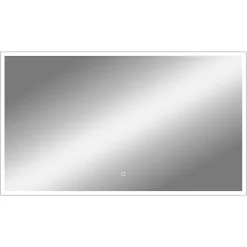 Miroir de salle de bains lumineux LED rectangulaire l. 120 x H. 70 cm MPGlass Bishop 2