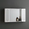 Miroir De Salle De Bains Inglesina Avec Deux Éléments Muraux Latéraux Et Spots Led Intégrés