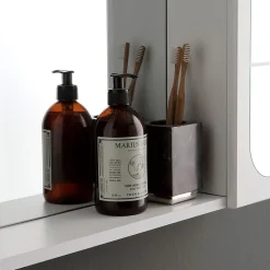 Miroir De Salle De Bains Inglesina Avec Deux Éléments Muraux Latéraux Et Spots Led Intégrés