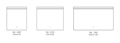 Miroir de salle de bains lumineux LED L.120 x H.70 cm, argenté, MPGlass Kelme