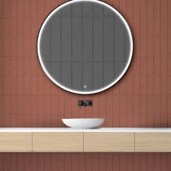 Miroir de salle de bains lumineux LED rond Ø 120 cm MPGlass Denver