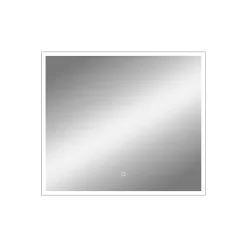 Miroir de salle de bains lumineux LED rectangulaire l. 80 x H. 70 cm MPGlass Bishop 2