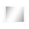 Miroir Diego, Miroir de salle de bain, 100% Made in Italy, 110x2h60 cm, Blanc brillant