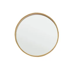Miroir en chêne massif rond 50 cm