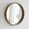 Miroir en mindi massif rond 50 cm