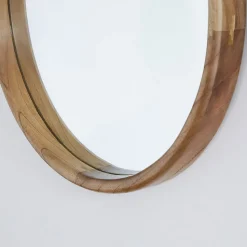 Miroir en mindi massif rond 50 cm