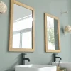 Miroir en teck massif rectangulaire