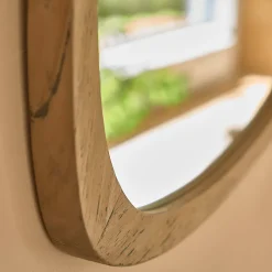 Miroir en teck massif recyclé 70x60 cm