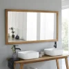 Miroir en teck massif 150x80 cm