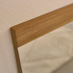 Miroir en teck recyclé massif 80 cm