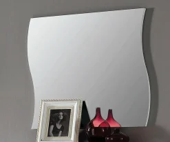 Miroir Ettore, Miroir de salle de bain, 100% Made in Italy, 110x2h60 cm