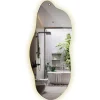 Miroir Forme Organique LED Tulup 45x100 cm Lumière Neutre Style Unique Pour Décoration Intérieure
