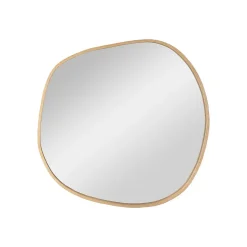 Miroir galet chêne LEONIE 60x60cm
