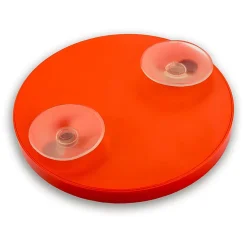 Miroir Grossissant 13 Cm Avec Ventouse Et Cadre Rouge