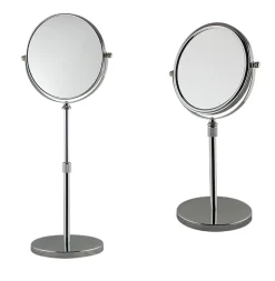 Miroir grossissant double face sur pied télescopique, à poser, MP Glass Tess