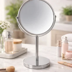 Miroir grossissant sur pied Acier SYDNEY Chromé Spirella