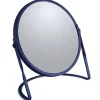 Miroir grossissant sur pied Acier AKIRA Bleu mat Spirella