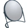Miroir grossissant sur pied Acier AKIRA Pétrole mat Spirella
