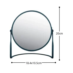 Miroir grossissant sur pied Acier AKIRA Pétrole mat Spirella
