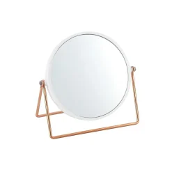Miroir grossissant sur pied PRETTY Effet Cuivré Blanc MSV