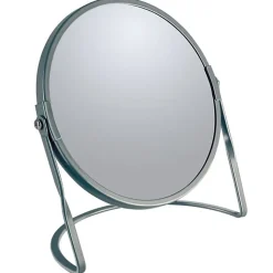 Miroir grossissant sur pied Acier AKIRA Gris mat Spirella