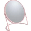 Miroir grossissant sur pied Acier AKIRA Rose mat Spirella