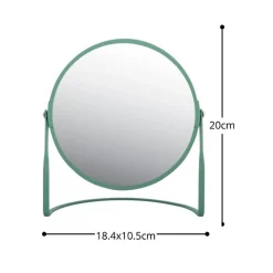 Miroir grossissant sur pied Acier AKIRA Vert mat Spirella
