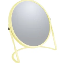 Miroir grossissant sur pied Acier AKIRA Jaune mat Spirella