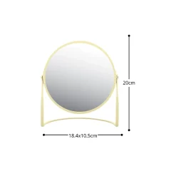 Miroir grossissant sur pied Acier AKIRA Jaune mat Spirella