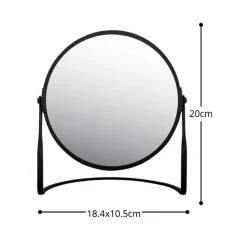 Miroir grossissant sur pied Acier AKIRA Noir mat Spirella