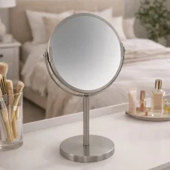 Miroir grossissant sur pied Acier SYDNEY Brossé Spirella